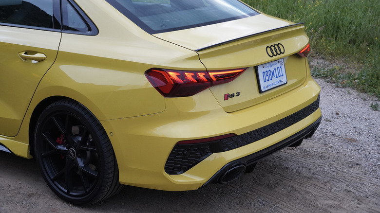 2024 Audi RS3 rear end detail