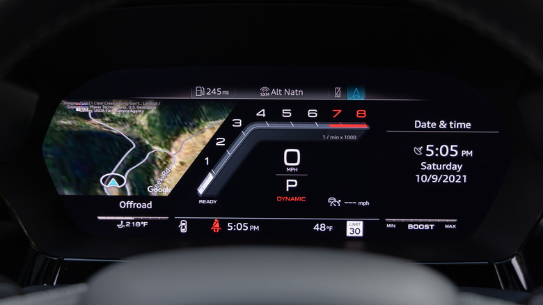 2024 Audi S3 Virtual Cockpit gauge cluster