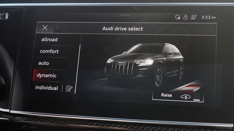 2024 Audi SQ7 drive modes