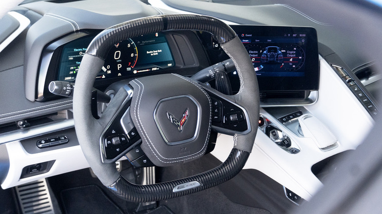 2024 Chevrolet Corvette E-Ray dash and steering wheel