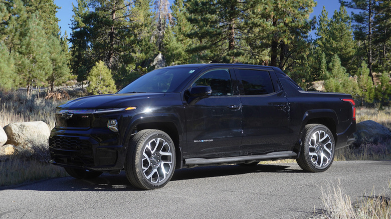 Chevrolet Silverado EV parked