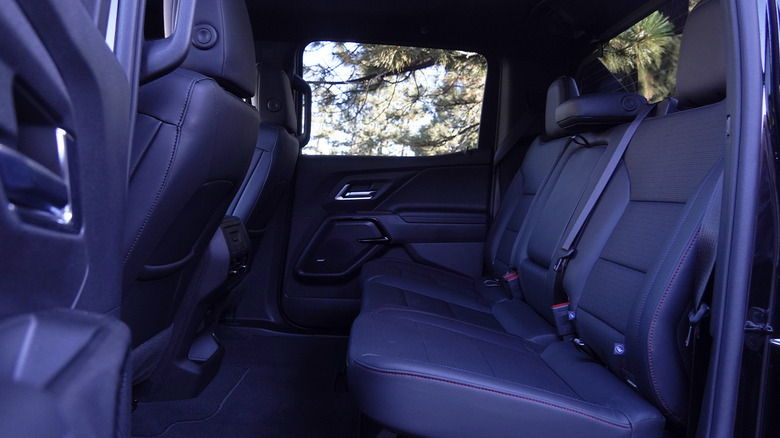 Chevrolet Silverado EV back seat