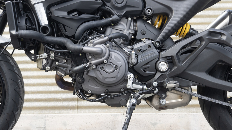 2024 Ducati Monster Plus engine assembly detail