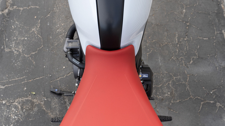 2024 Ducati Monster Plus narrow seat and waistline