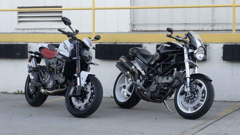 2024 Ducati Monster Plus and 2006 Monster S2R 1000