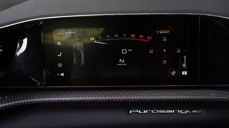 2024 Ferrari Purosangue passenger dash screen