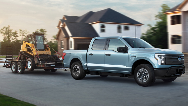 F-150 Lightning towing another vehicle