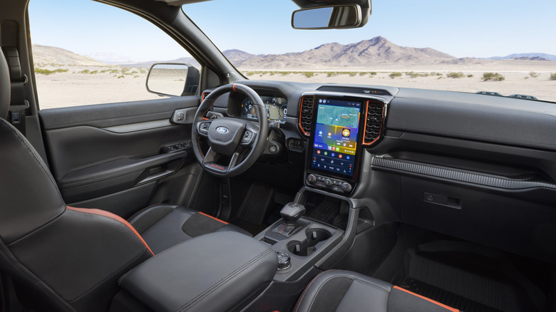 Interior of 2024 Ford Ranger Raptor