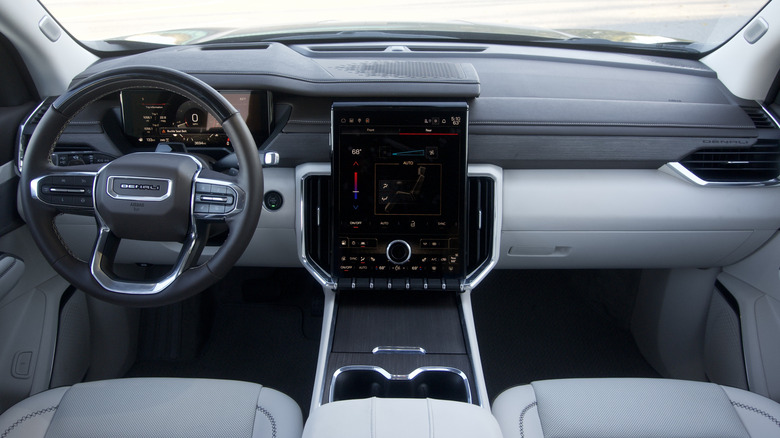 Interior shot of GMC Acadia