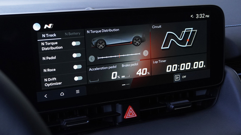 2024 Hyundai Ioniq 5 N dash with N settings