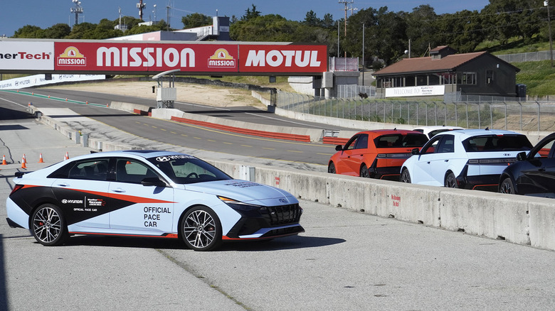 2024 Hyundai Ioniq 5 Ns on track and Elantra N pace car