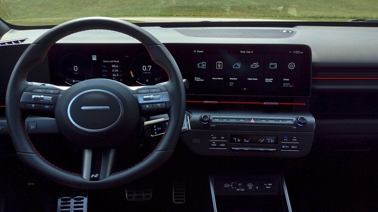 2024 Hyundai Kona N Line dashboard.