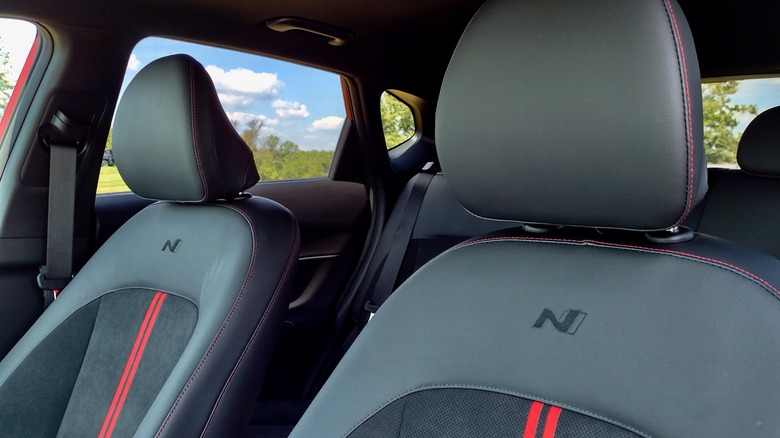 2024 Hyundai Kona N Line front seats.