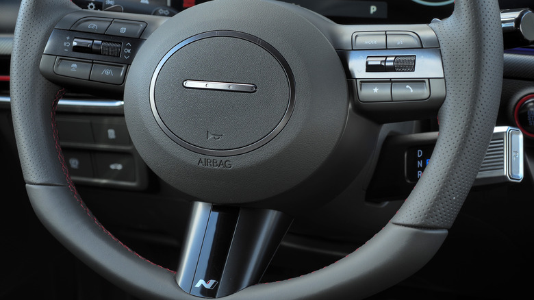 2024 Hyundai Sonata N Line steering wheel