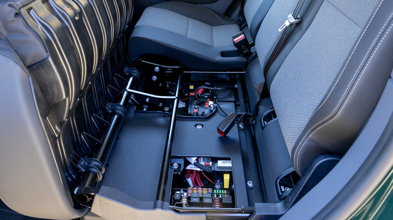 2024 Ineos Grenadier rear bench seat with electronics revealed