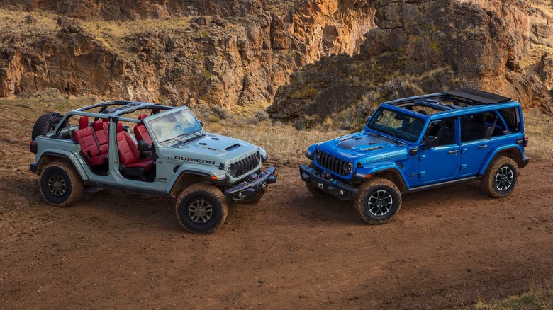A  pair of 2024 Jeep Wrangler Rubicons