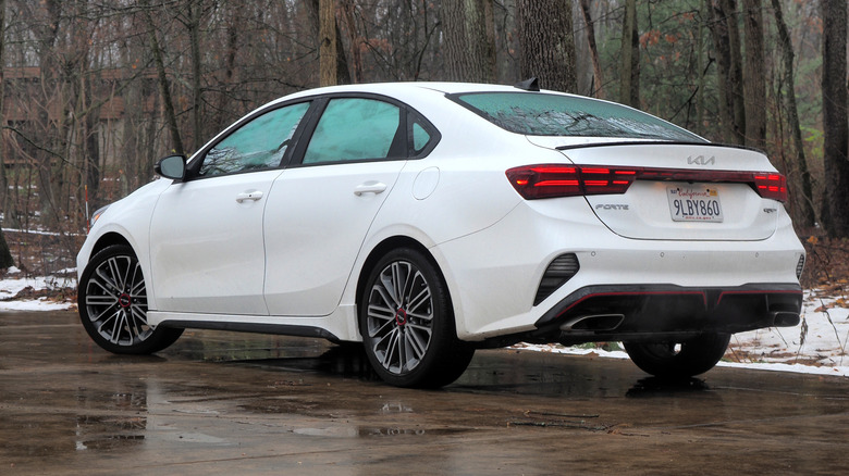 2024 Kia Forte GT rear 3/4 view