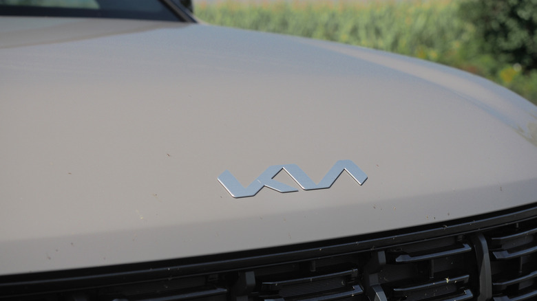 Kia hood badge