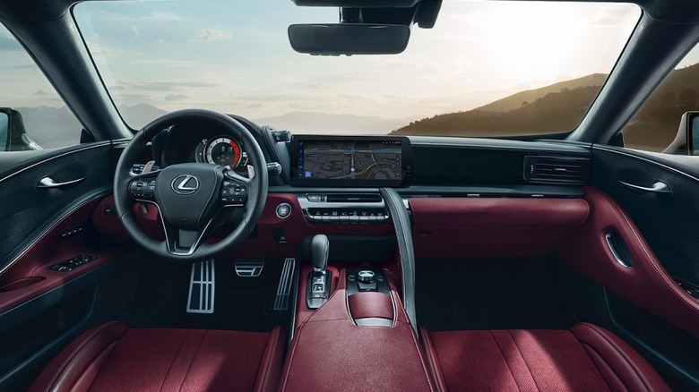 Lexus LC500 Dark Rose interior