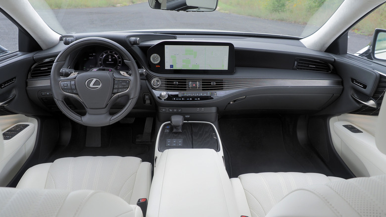 2024 Lexus LS 500h AWD interior dashboard