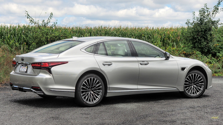 2024 Lexus LS 500h AWD passenger side view