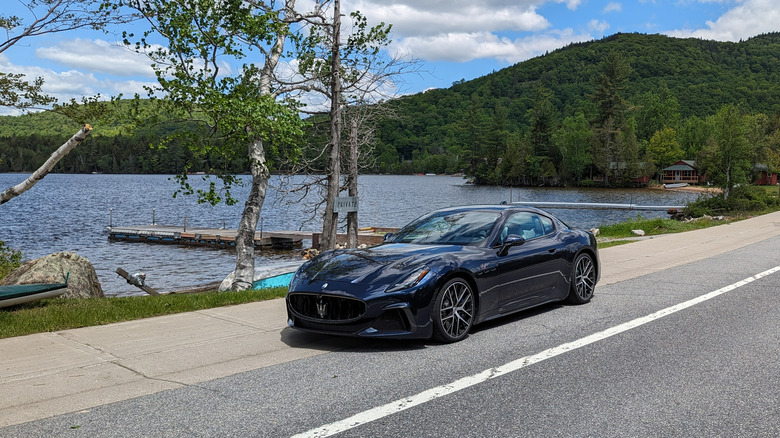 Maserati in the mountains