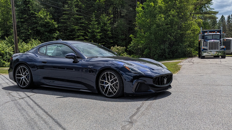 Maserati GranTurismo at a junction