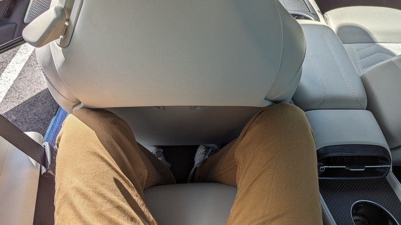 Rear legroom isn't great