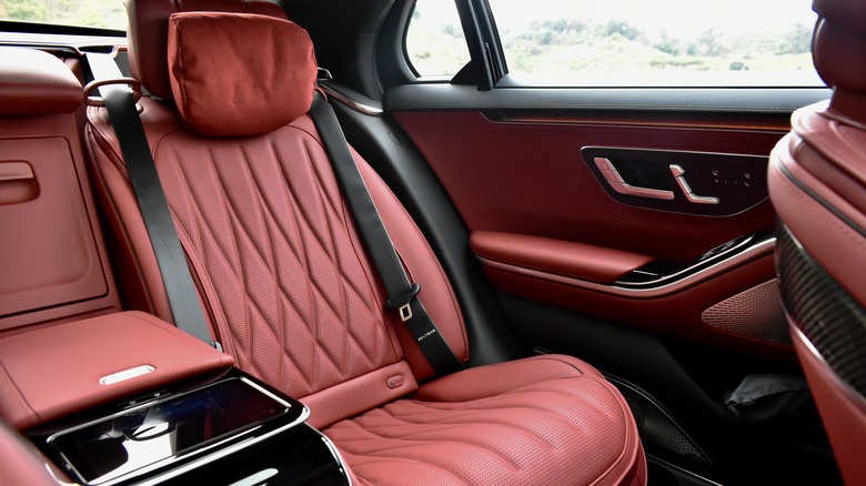 2024 Mercedes-AMG S63 E Performance Biturbo rear seat.