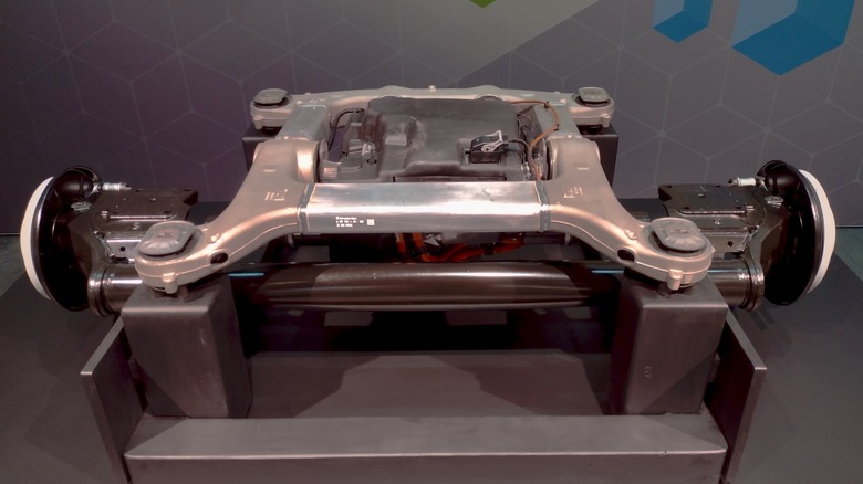 2024 Mercedes-Benz eSprinter motor/axle assembly.