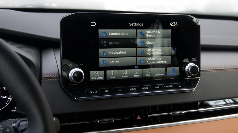 infotainment screen