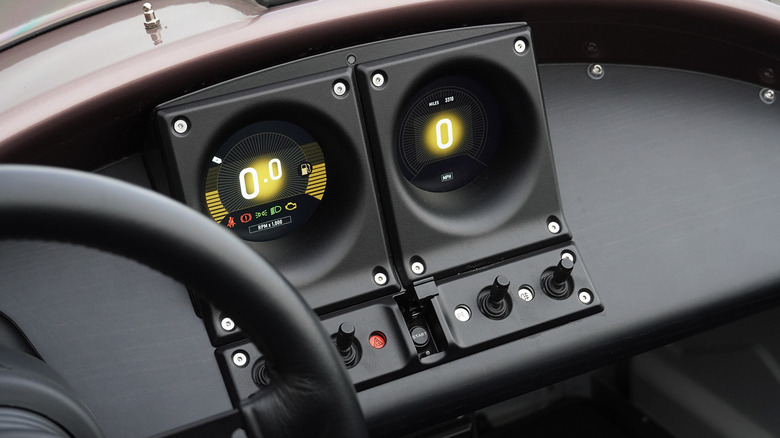 2024 Morgan Super 3 dash gauges and switchgear