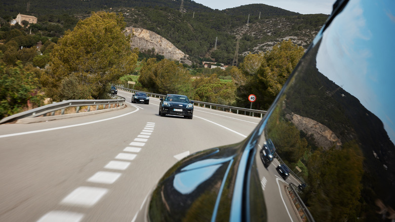 The 2024 Porsche Panamera prototype in camouflage