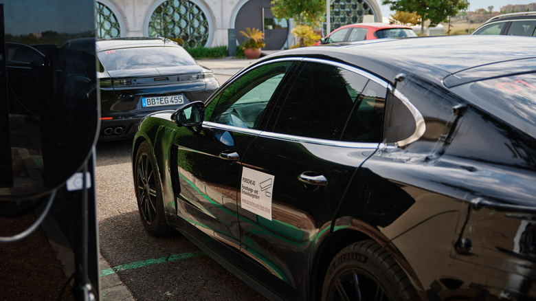 The 2024 Porsche Panamera prototype in camouflage