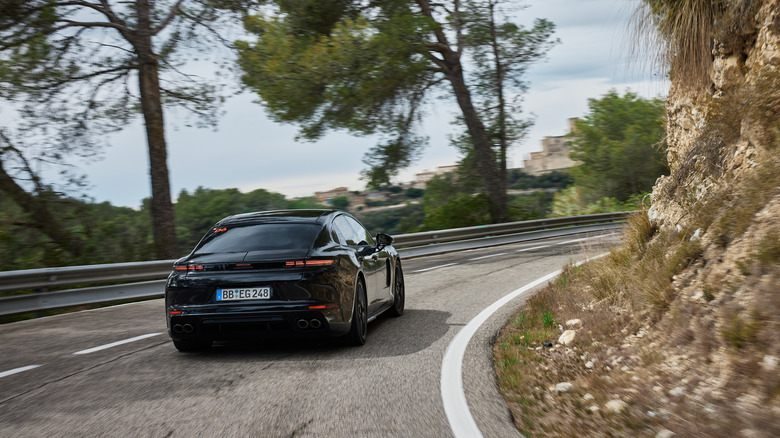 The 2024 Porsche Panamera prototype in camouflage