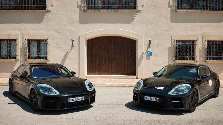 The 2024 Porsche Panamera prototype in camouflage