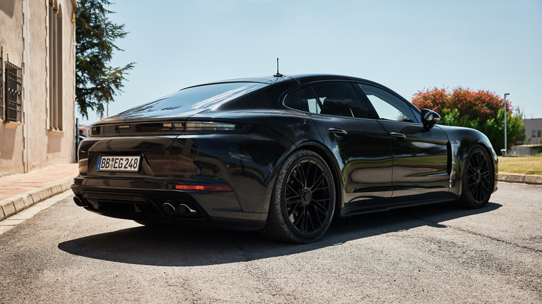 The 2024 Porsche Panamera prototype in camouflage