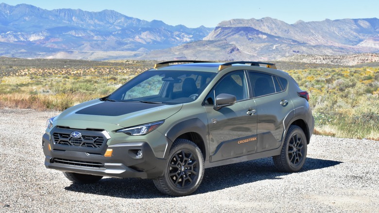 2024 Subaru Crosstrek Wilderness front three quarter view.