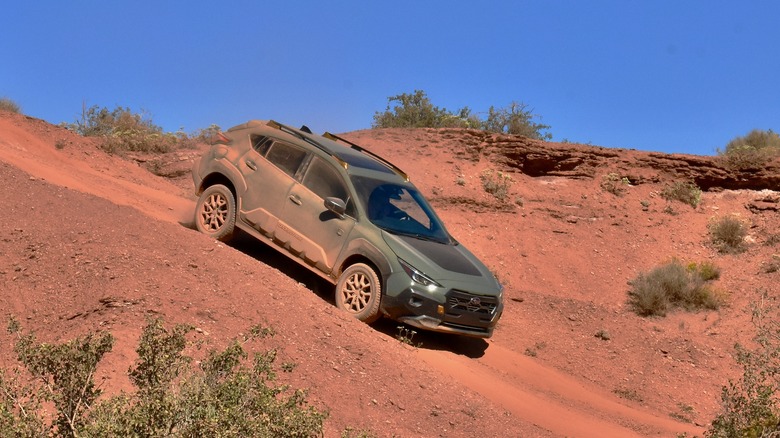 2024 Subaru Crosstrek Wilderness off-roading.