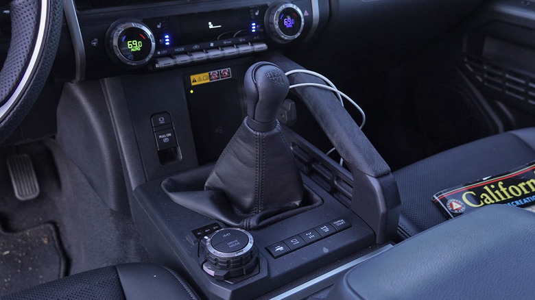 2024 Toyota Tacoma TRD Off-Road manual stick shift detail