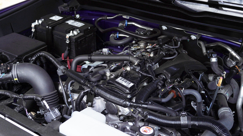 2024 Toyota Tacoma TRD Off-Road manual engine bay detail