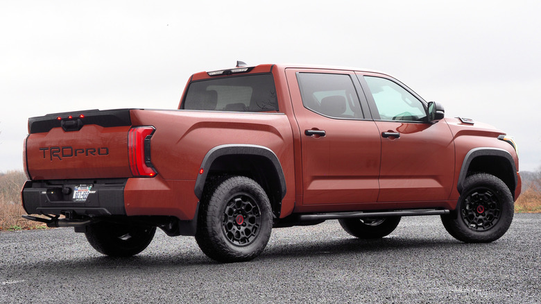 2024 Toyota Tundra TRD Pro rear 3/4s