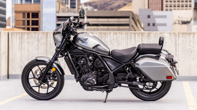 2025 Honda Rebel 1100 with optional cowl and saddlebags