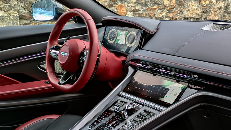 2025 Aston Martin DB12 interior.