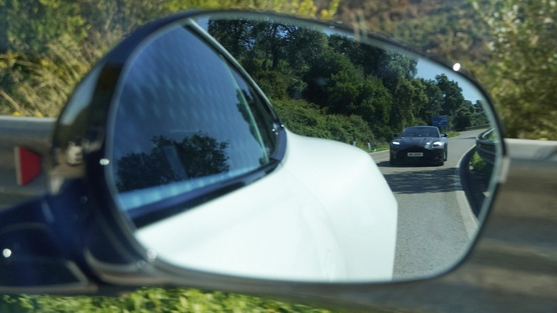 2025 Aston Martin Vanquish rearview mirror