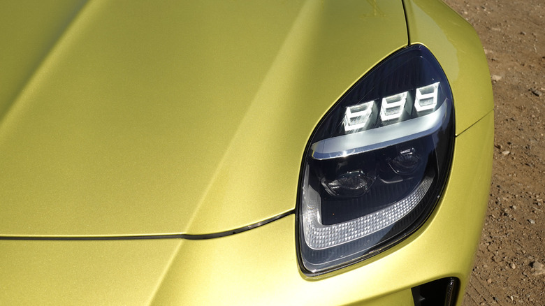 2025 Aston Martin Vantage headlight detail