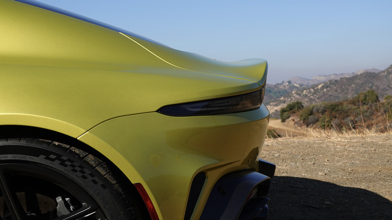 2025 Aston Martin Vantage rear ducktail spoiler