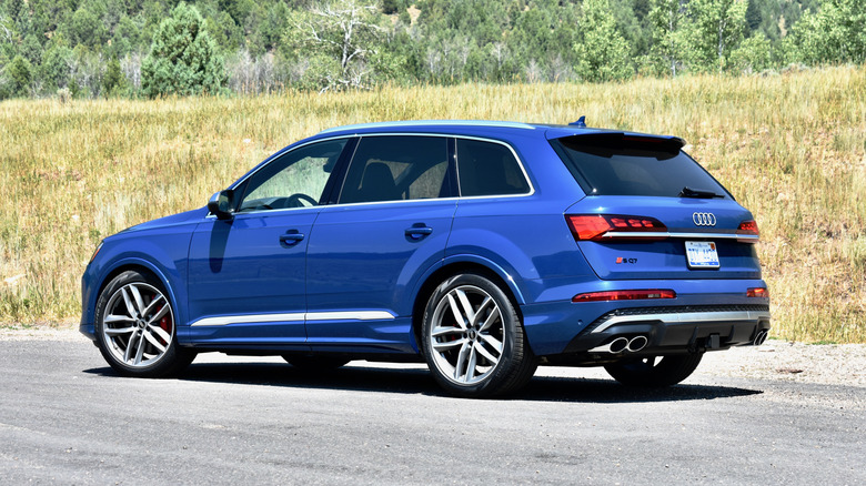 2025 Audi SQ7 rear quarter view.