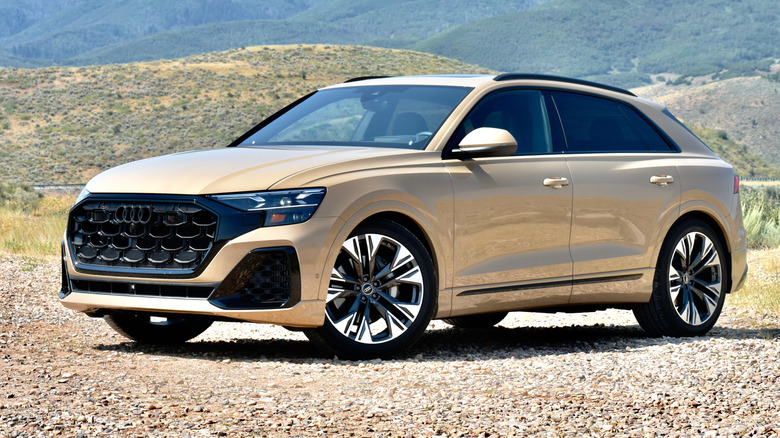 2024 Audi Q8 front quarter view.