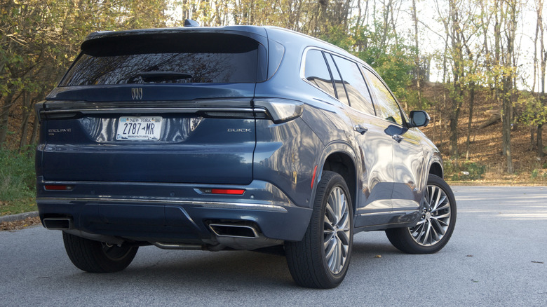 rear 3/4 view of Buick Enclave